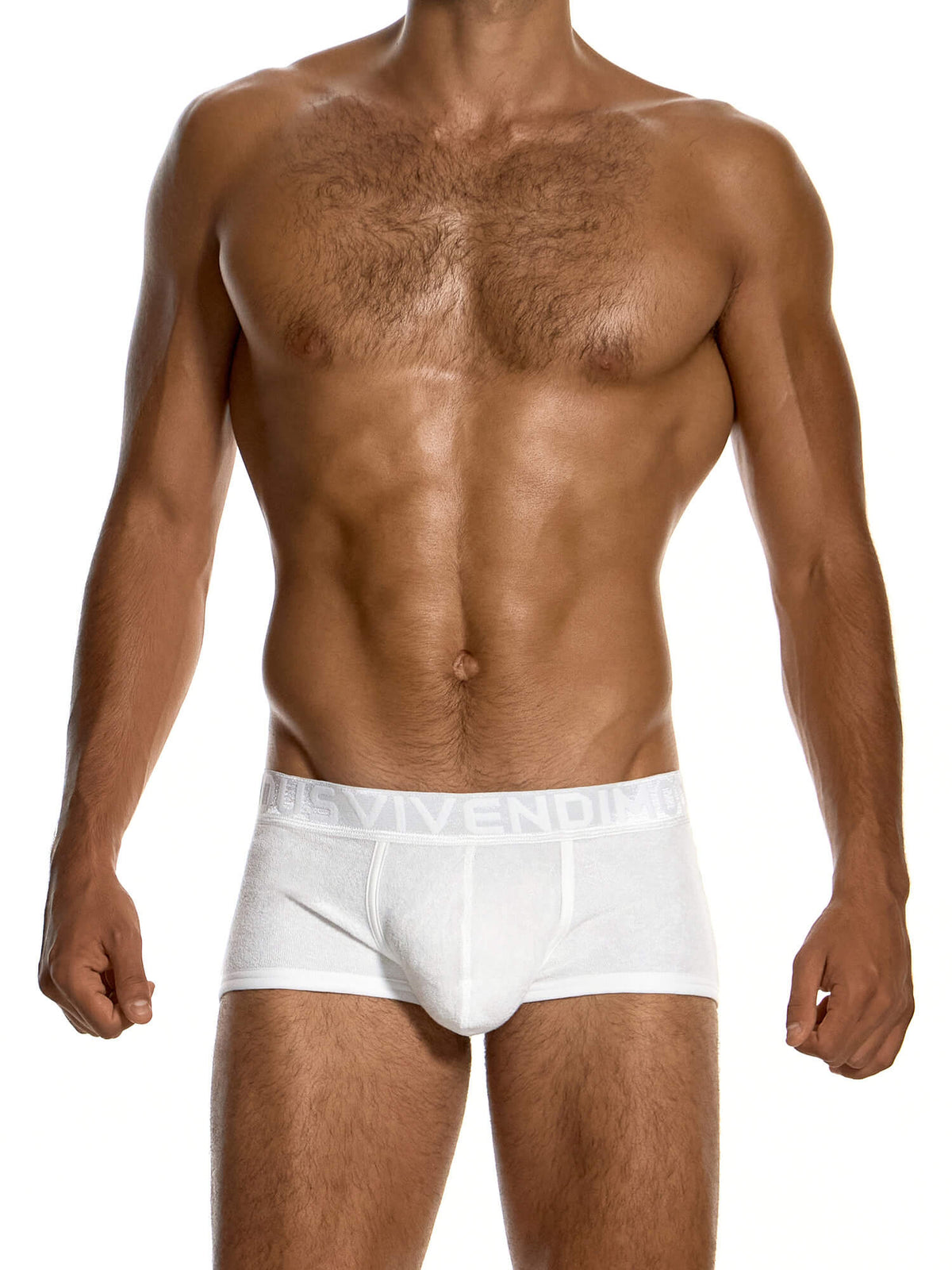 Modus Vivendi Towel Boxer Trunk in White, product photograph