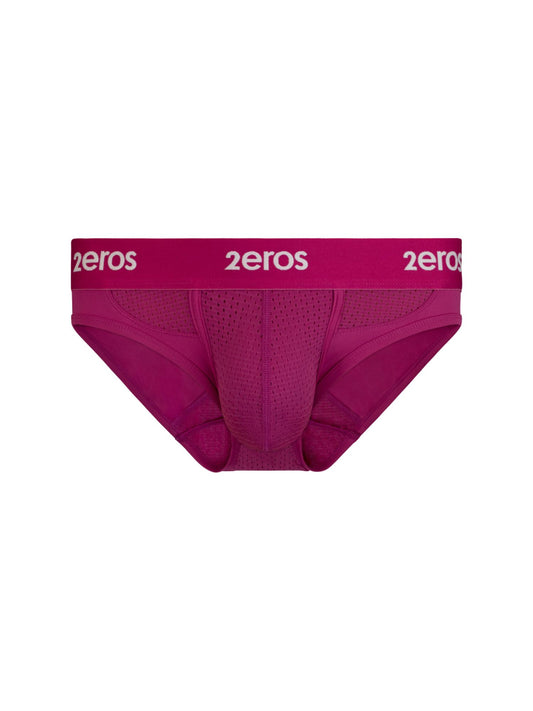 Pink underwear with '2eros' branding on a white background