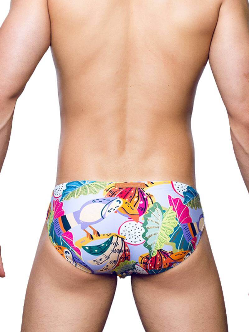 2eros V10 Aves Floral Swimwear Brief, Eco-Fabric