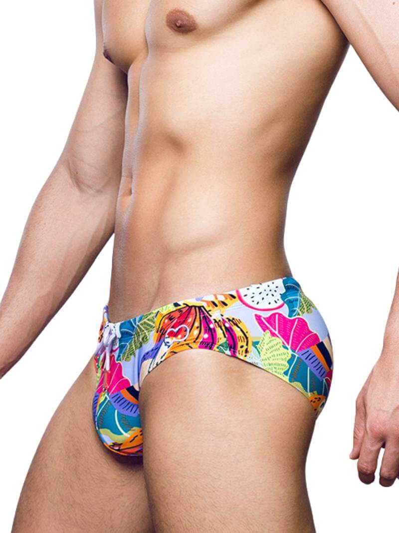 2eros V10 Aves Floral Swimwear Brief, Eco-Fabric