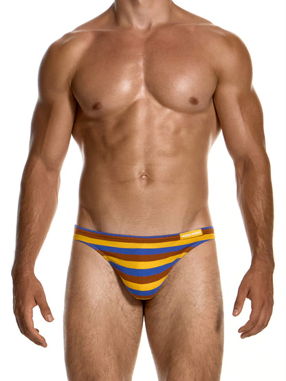 Modus Vivendi Minoan Stripes Low Cut Bikini Brief in multicolour, product photograph
