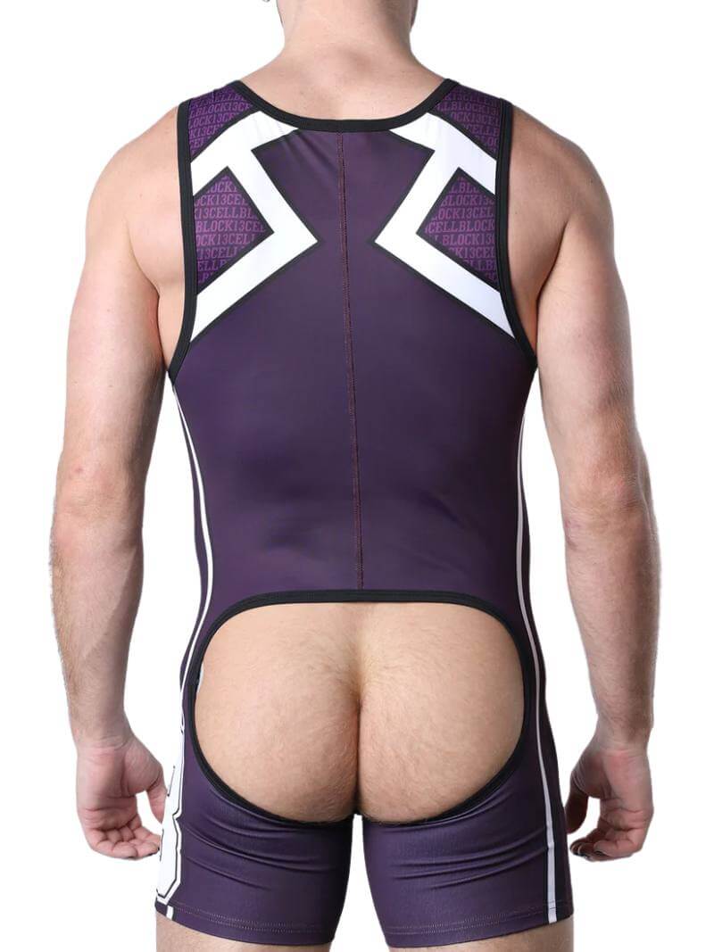 CellBlock13 Take Down Backless Bodysuit Singlet