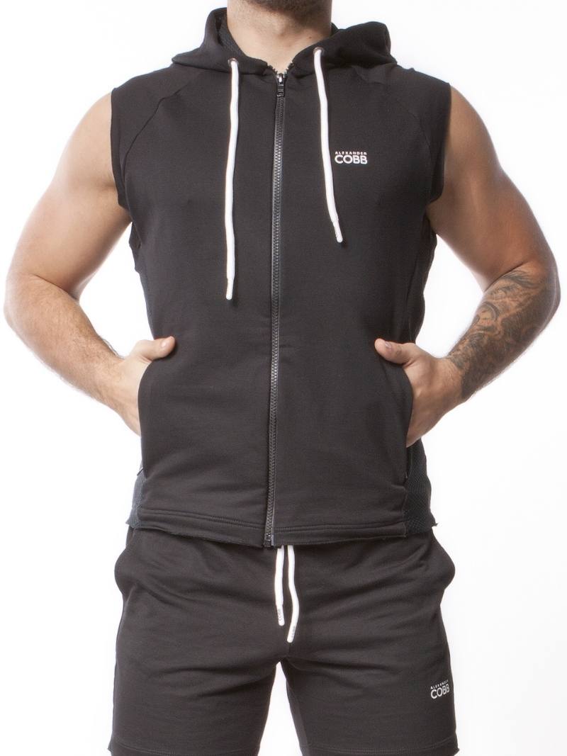 Alexander Cobb Sleeveless Zipped Hoodie Tank