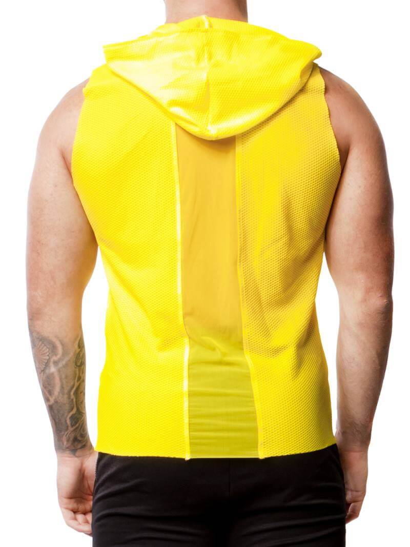 Alexander Cobb Sleeveless Mesh Hoodie Tank