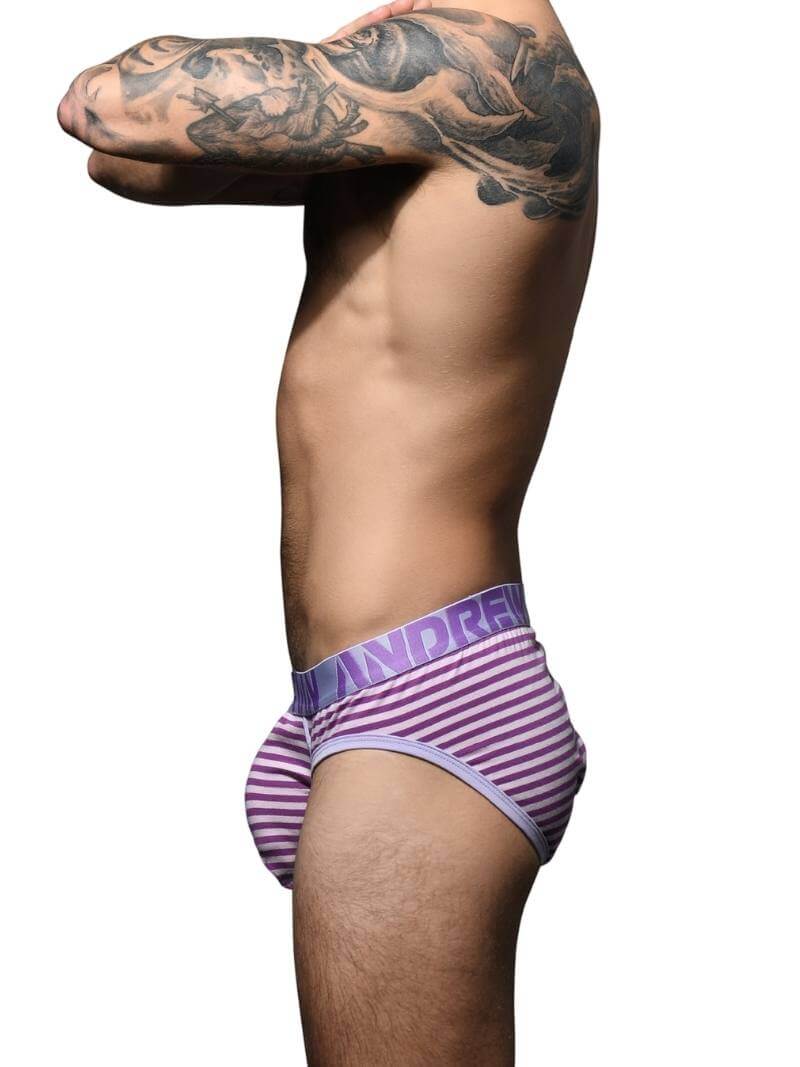 Andrew Christian Lavender Stripe Brief