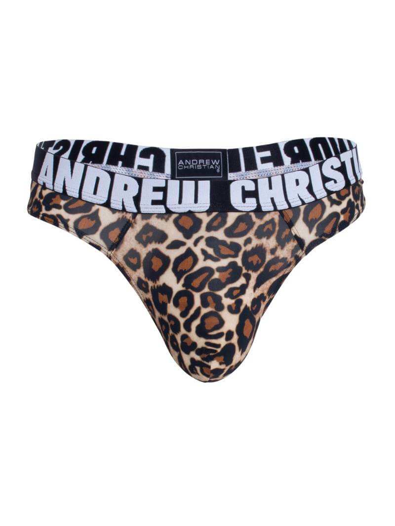 Andrew Christian Almost Naked Leopard Print Thong