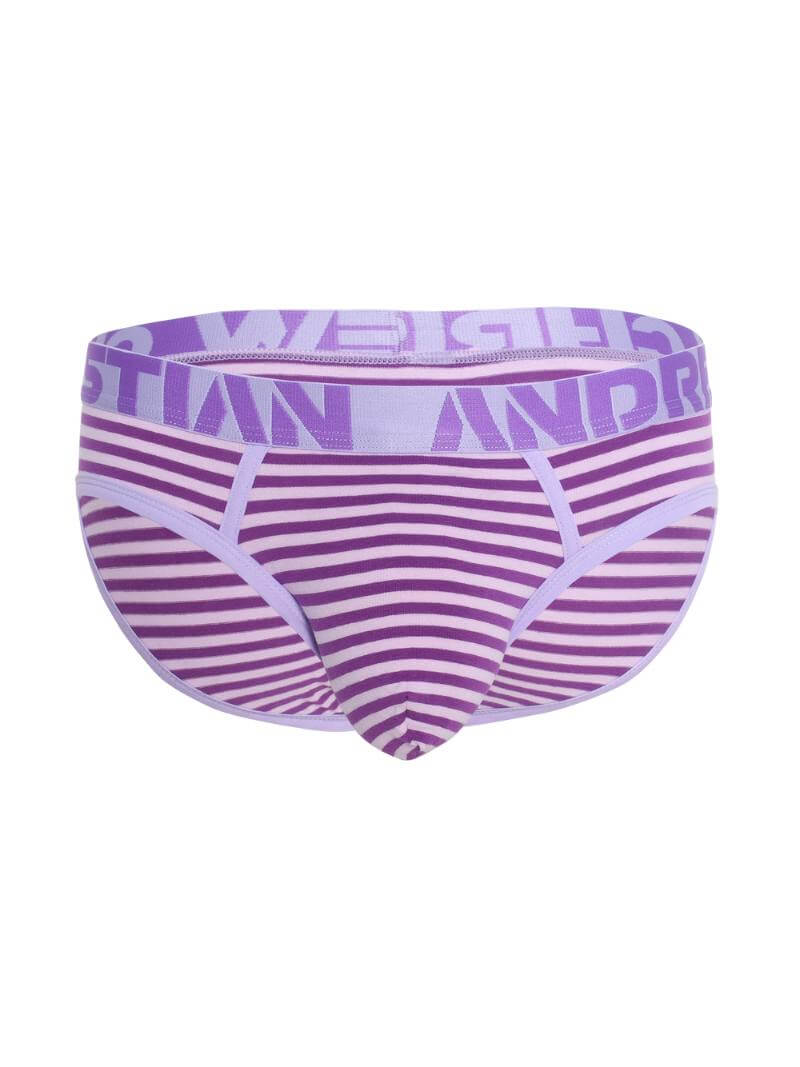 Andrew Christian Lavender Stripe Brief