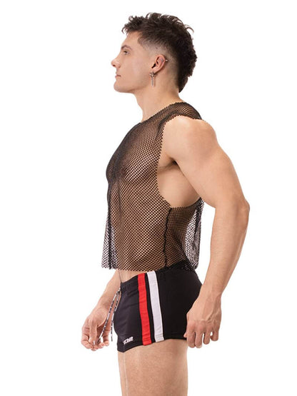 BARCODE Berlin Bling Mesh Tank Top