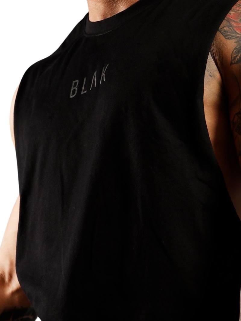 BLAK Oversized Tank Top, Large Logo