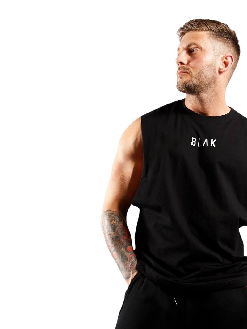 BLAK Oversized Tank Top, Large Logo