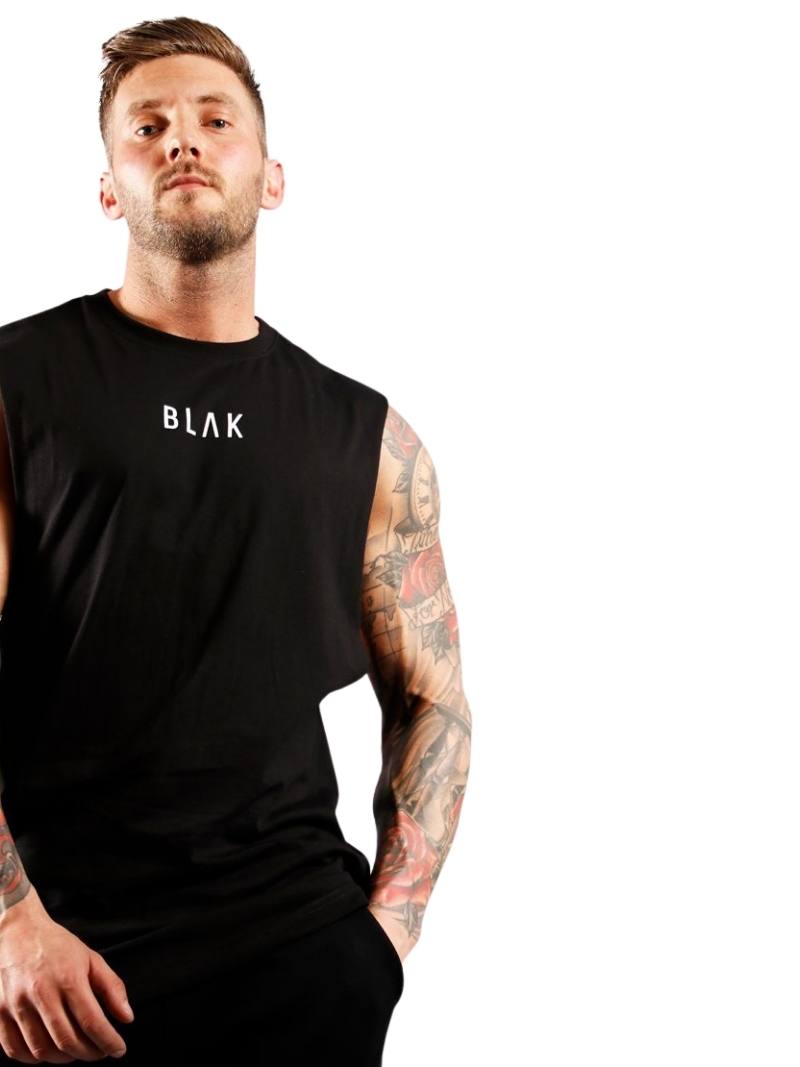 BLAK Oversized Tank Top, Large Logo