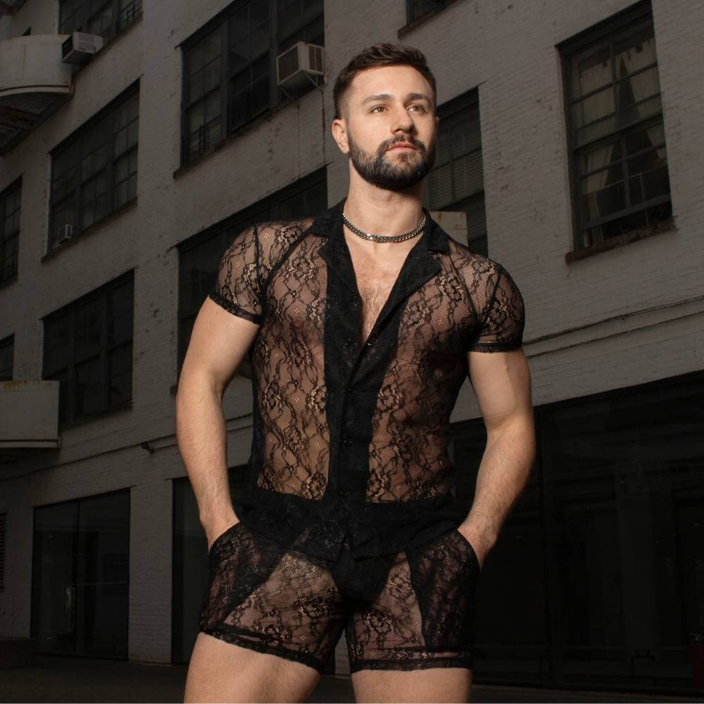 Men's See-Through Gay Pride Menswear