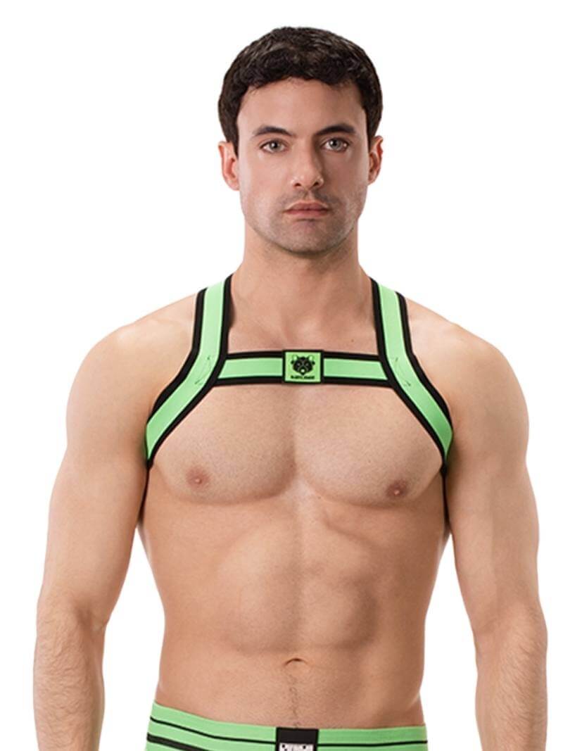 Colin Elastic Neon Chest Party Harness