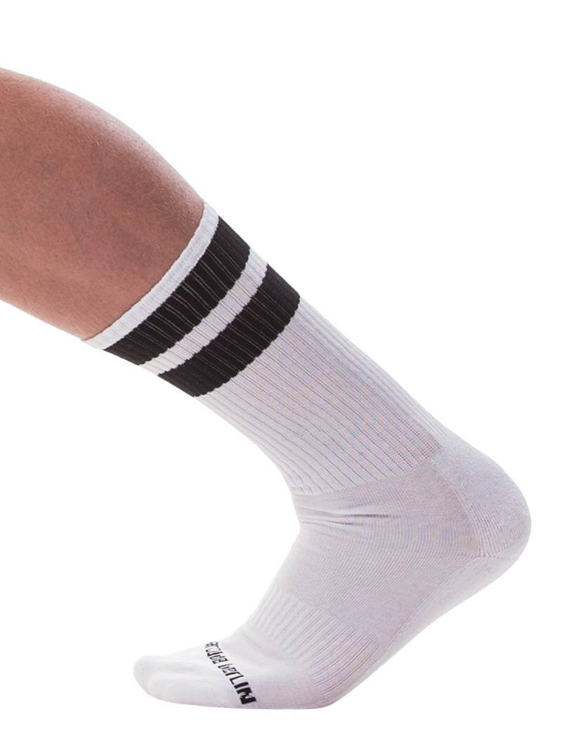 Barcode Berlin White Gym Crew Socks