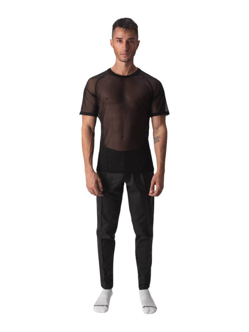 Barcode Berlin Dakari Sheer Mesh T-Shirt