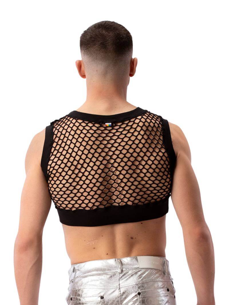 Barcode Berlin Arman Mesh Cropped Top