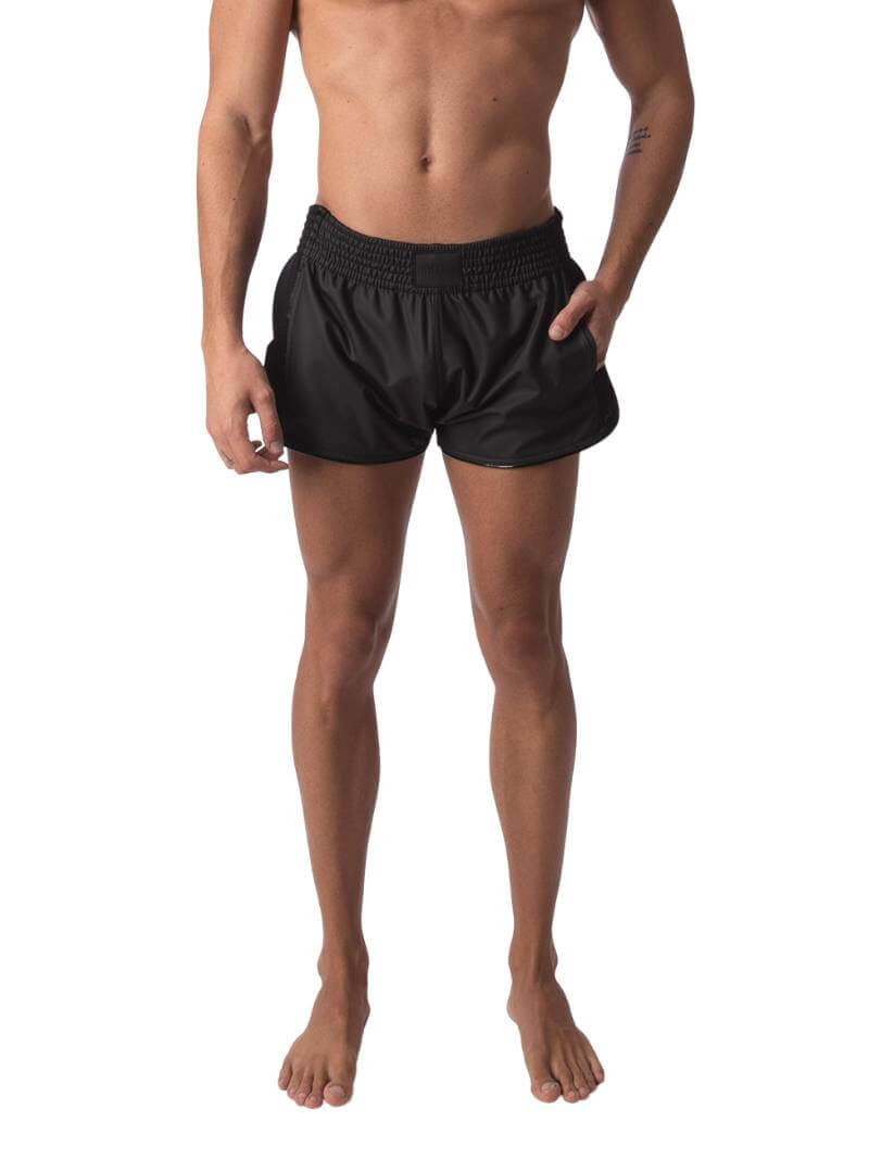 Barcode Berlin Jita Retro Curved Seam Super Short Leg Shorts