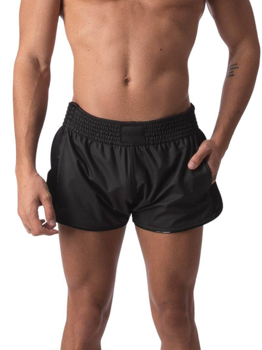 Barcode Berlin Jita Retro Curved Seam Super Short Leg Shorts