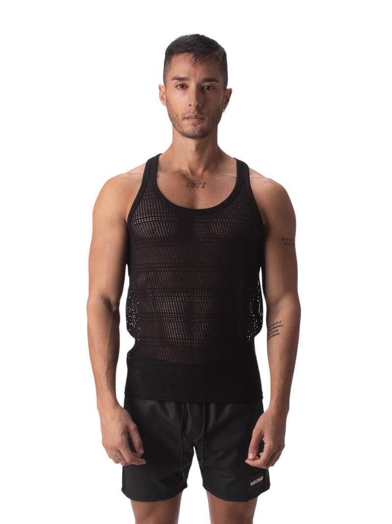 BARCODE Berlin Lunt Knitted Mesh Vest