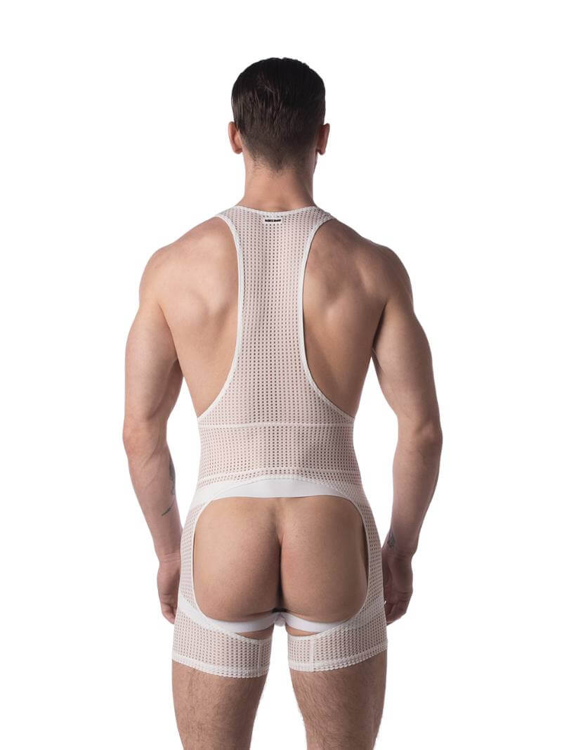 Barcode Berlin Pan Crotchless Backless Mesh Singlet