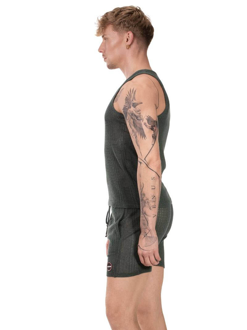 BARCODE Berlin Alabin Knitted Mesh Tank Top