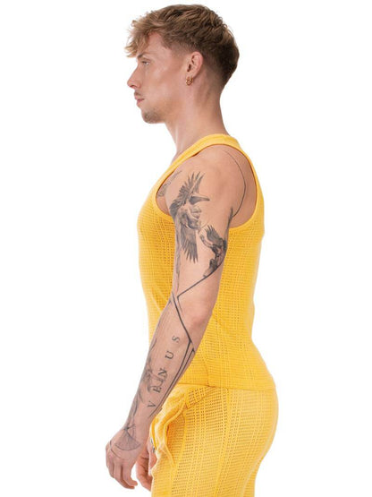 BARCODE Berlin Alabin Knitted Mesh Tank Top