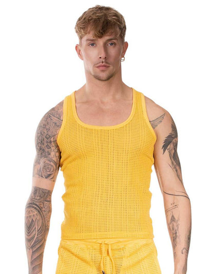 BARCODE Berlin Alabin Knitted Mesh Tank Top
