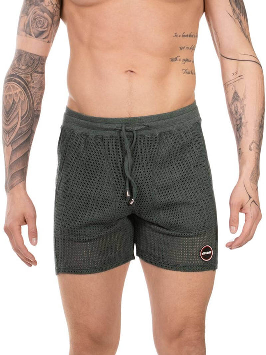 BARCODE Berlin Blaise Short: Knitted Mesh, Relaxed Fit