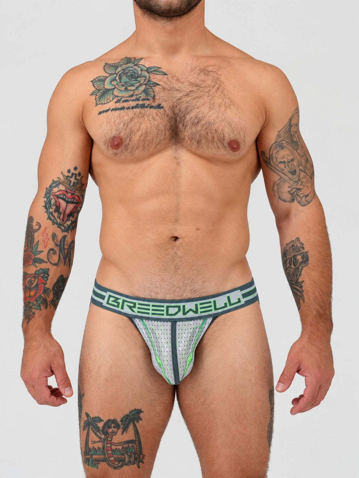 Breedwell Sweat & Sin Mesh Tanga Brief