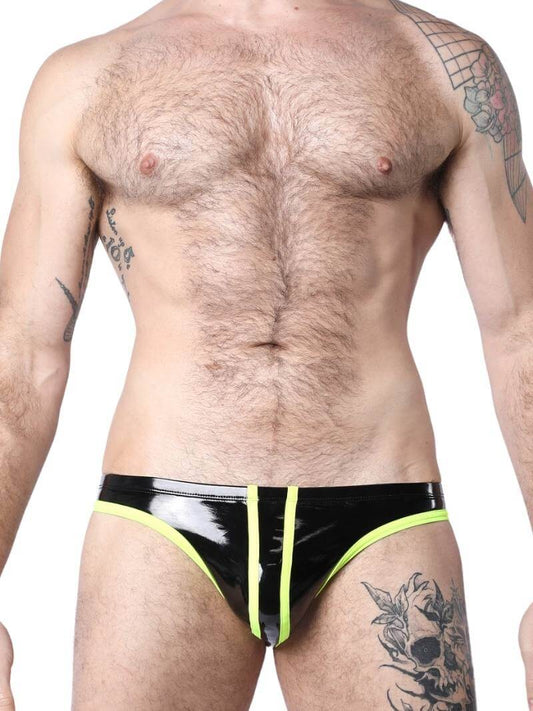 Mens CellBlock13 Black Chrome Low Rise Brief