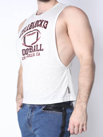 CellBlock 13 Football Cropped Muscle Tank