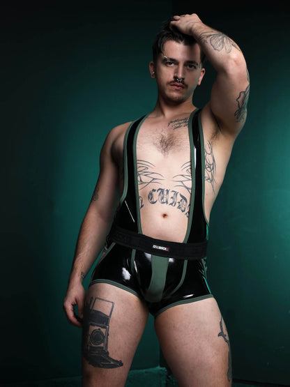 CellBlock 13 Liquid Night Singlet - Men's Latex Look Fetish One-Piece