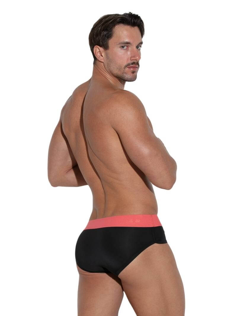 CODE 22 Work Out Microfiber Designer Brief with Support Pouch