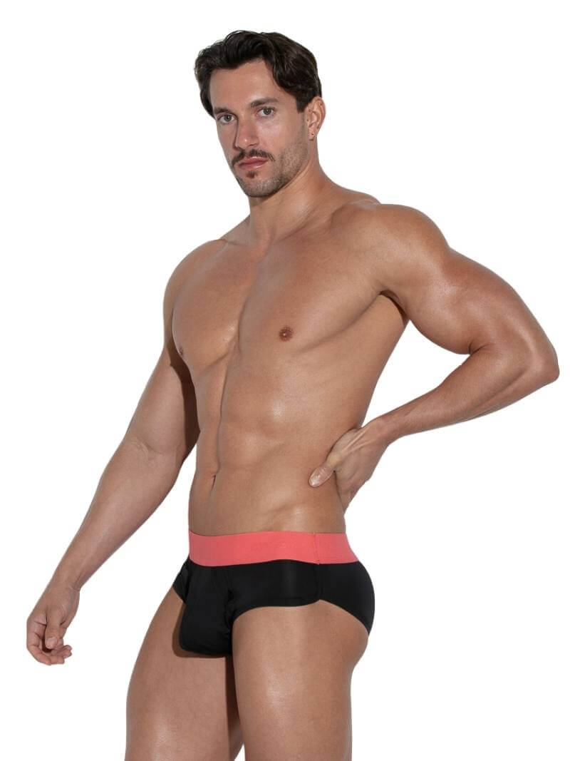 CODE 22 Work Out Microfiber Brief with Support Pouch