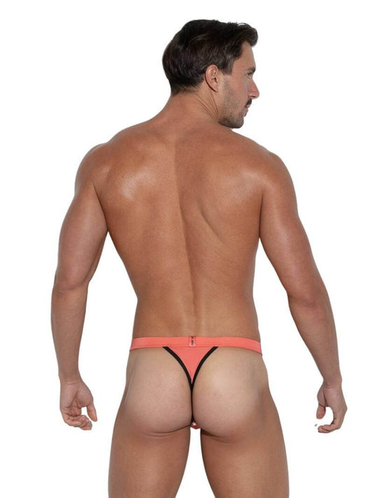 CODE 22 Work Out Microfiber Thong Underwear with Large Pouch