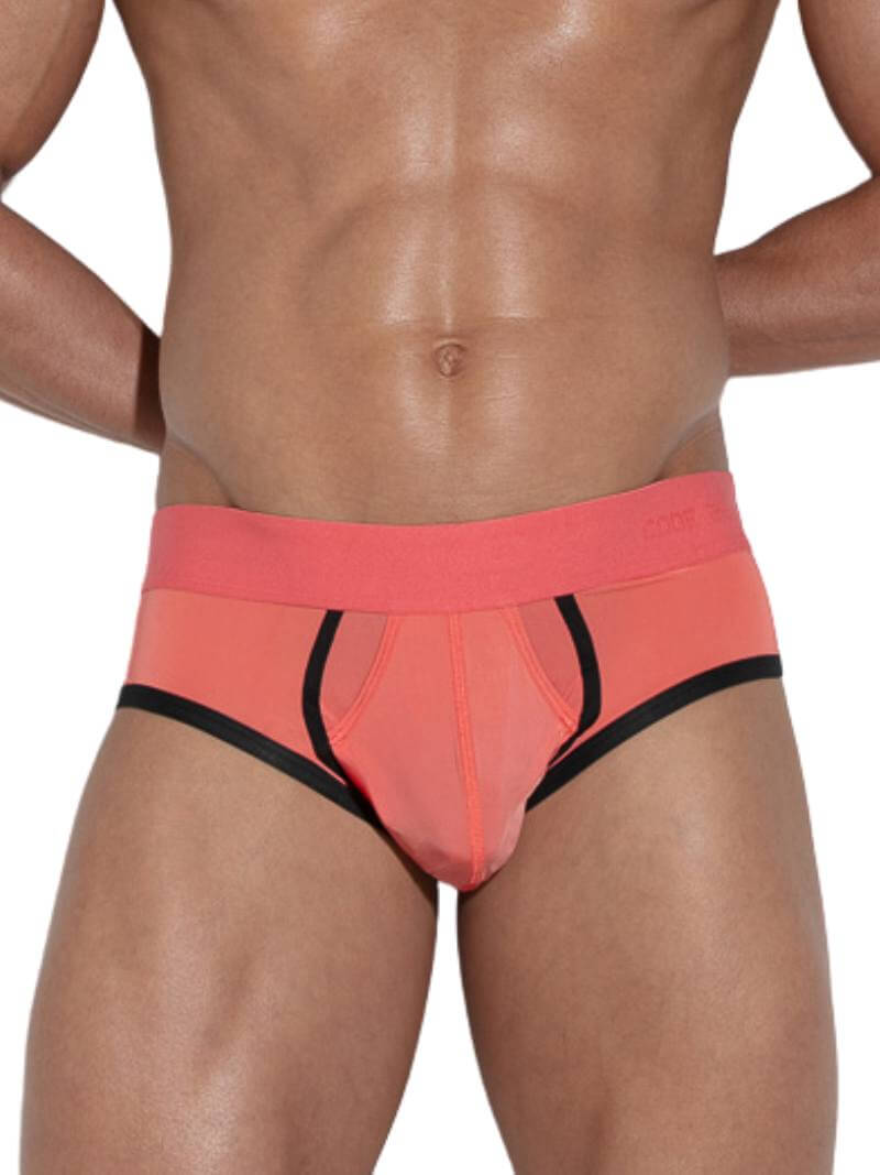 CODE 22 Work Out Microfiber Fashion Brief with Support Pouch