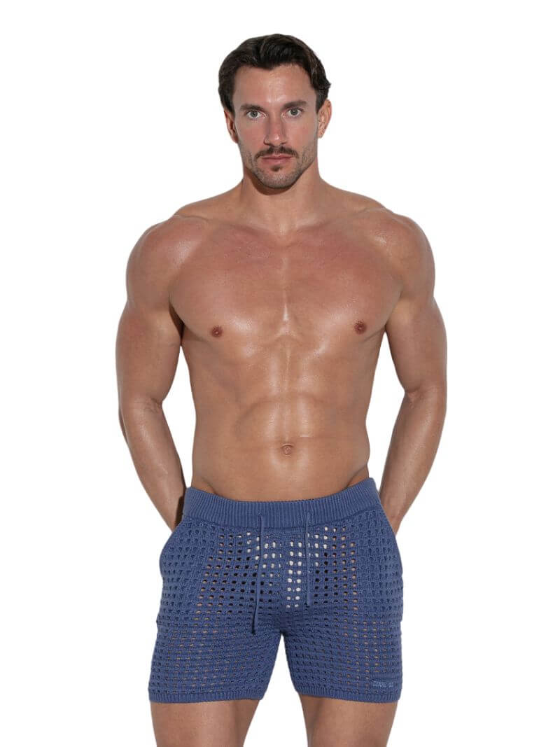 CODE 22 Diamond Knit Mid-Thigh Short