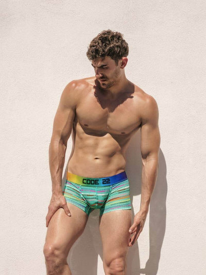 CODE 22 Pride Striped Mesh Trunk