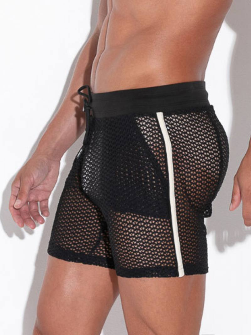 CODE22 Openwork Jacquard Mid-Thigh Short