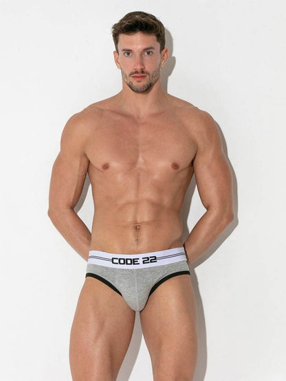 CODE22 Men's Padded Brief with Power Shape Enhancement Padding
