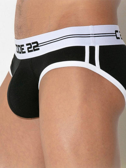 CODE22 Men's Padded Brief with Power Shape Enhancement Padding