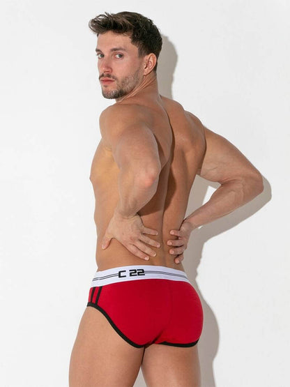CODE22 Men's Padded Brief with Power Shape Enhancement Padding