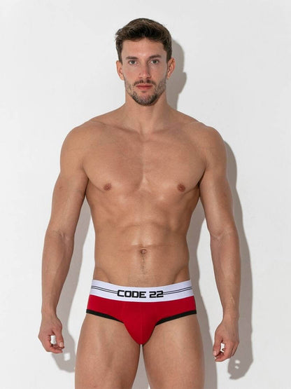 CODE22 Men's Padded Brief with Power Shape Enhancement Padding