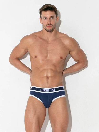 CODE22 Men's Padded Brief with Power Shape Enhancement Padding