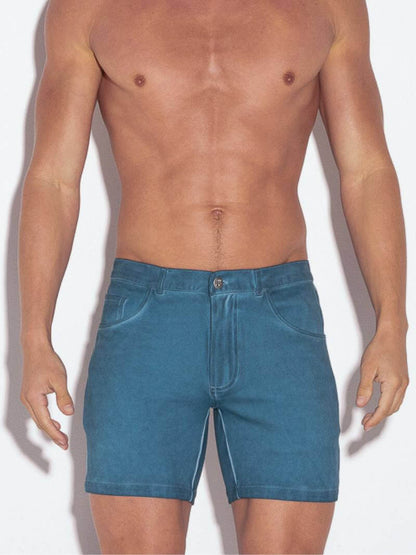 CODE22 Faded Wash 5 Pocket Denim Short