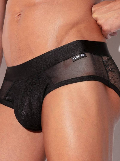 CODE22 Black Lace Brief