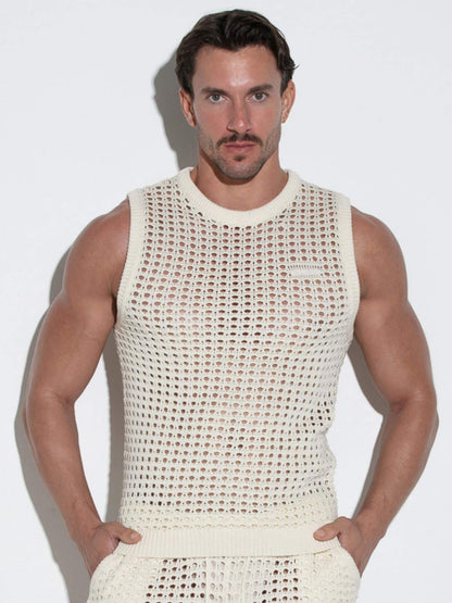CODE 22 Diamond Knit Tank Top