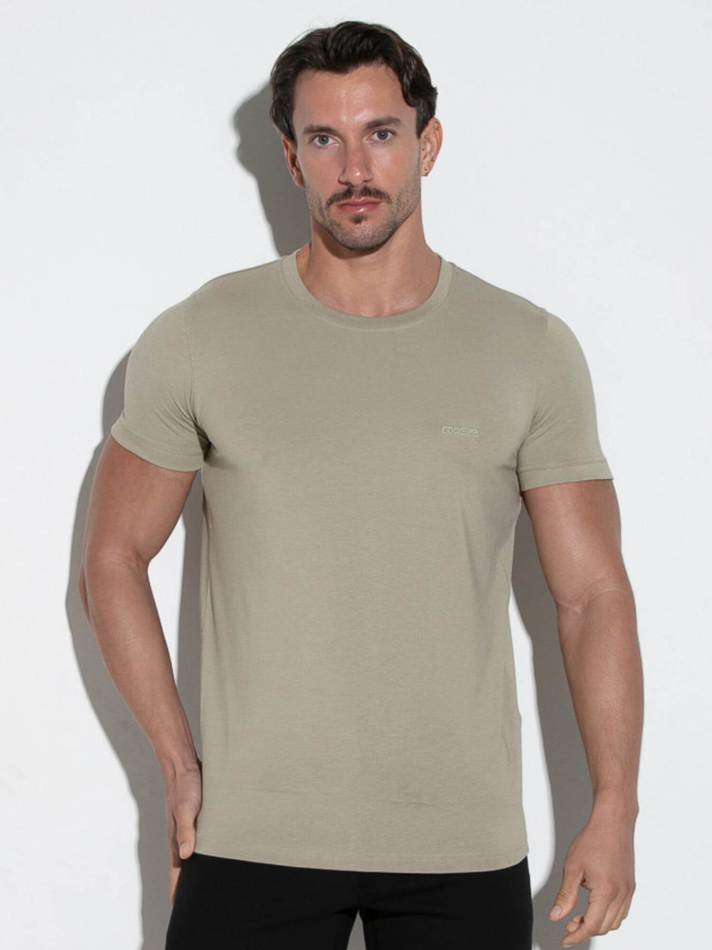 CODE 22 Essential Modal T-Shirt – Breathable Stretch Slim Fit Men’s Summer Tee