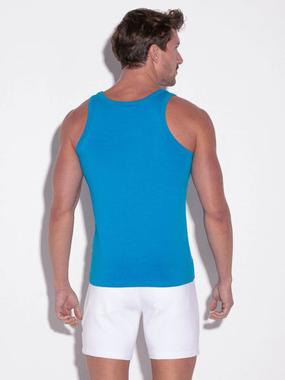 CODE22 Basic Tank Top – Breathable Modal Stretch Slim Fit Men’s Racerback Vest