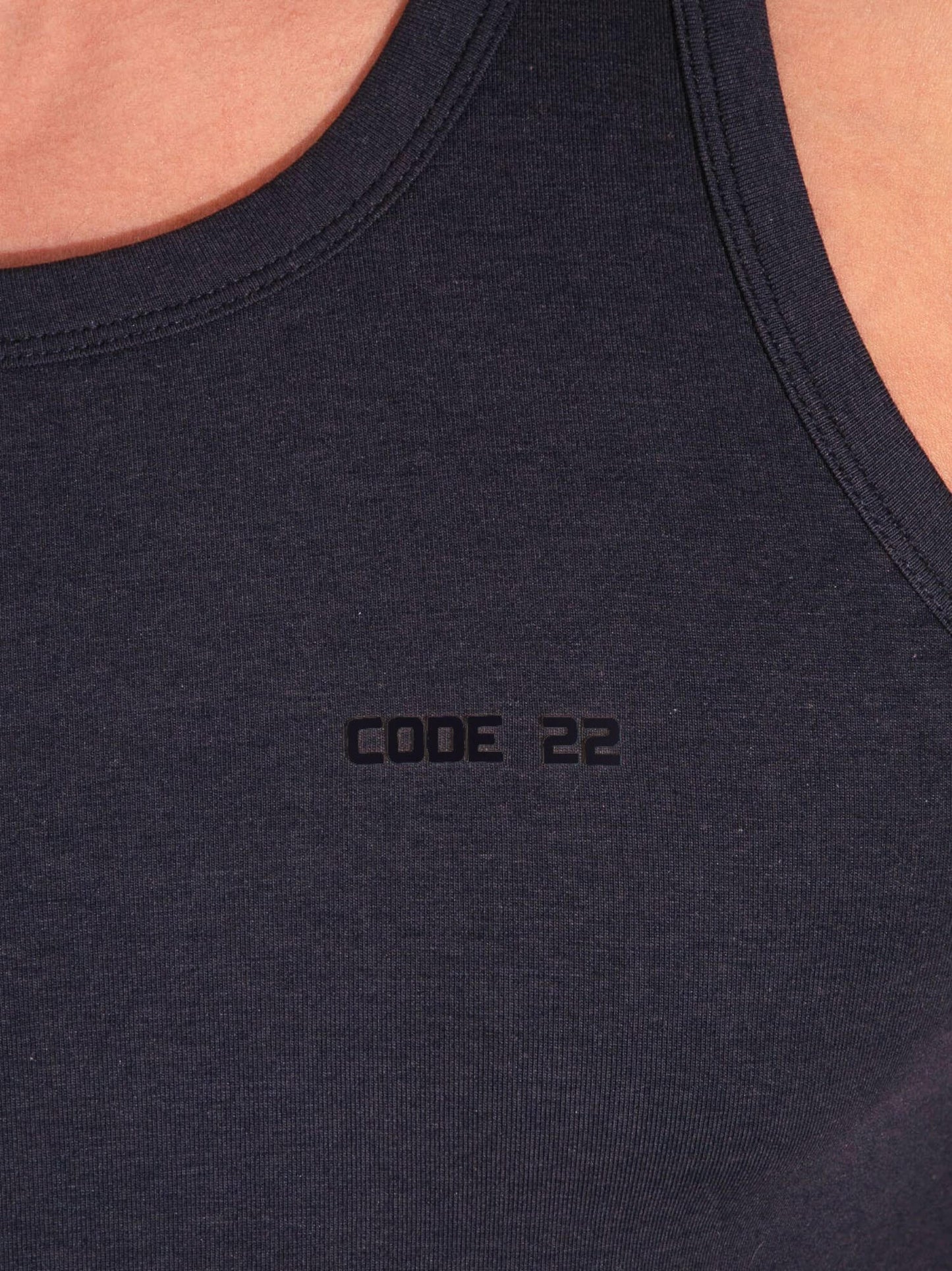 CODE22 Basic Tank Top – Breathable Modal Stretch Slim Fit Men’s Racerback Vest